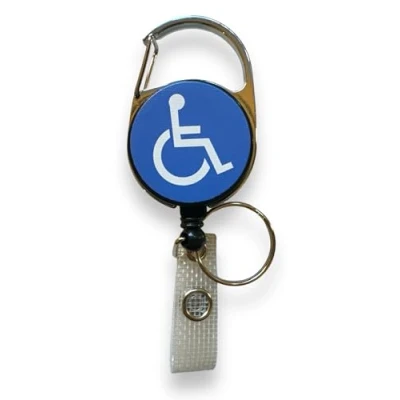 Image of Disabled Blue Badge Holder Retractable Reel &amp; Keyring (1)