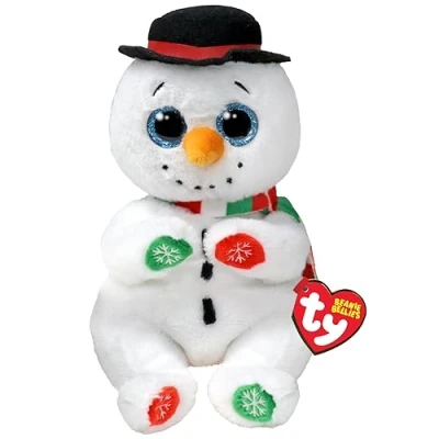 Image of Ty Toys Regular Beanie Bellies Weatherby Snowman Teddies, Boys &amp; Girls Toys, Collectible Cuddly Soft