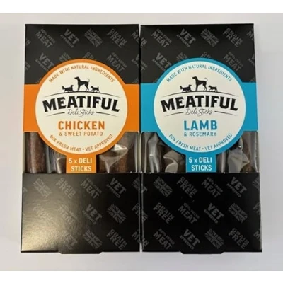 Image of Meatiful Deli Sticks Variety Pack (Chicken &amp; Sweet Potato/Lamb Rosemary)