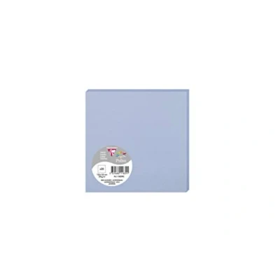 Image of Clairefontaine Ref 11839C Pollen Card (Pack of 25 Sheets) 135 x 135mm Sized, Acid Free, Inkjet &amp; Laser Compatible, Easy to Write On, 210gsm Lavender Blue