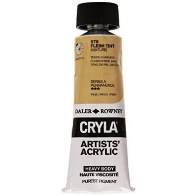 Image of Daler Rowney Cryla Acrylic 75 ml Peach Pink, Professional Artists