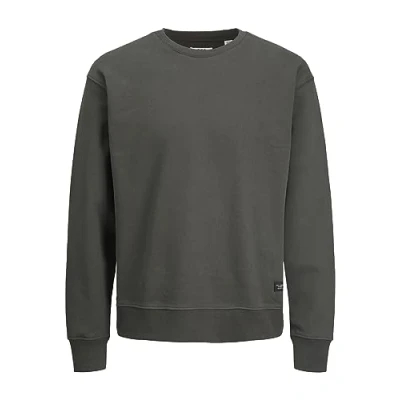 Image of JACK &amp; JONES Mens Dandy Basic Crew Sweatshirt Peat M