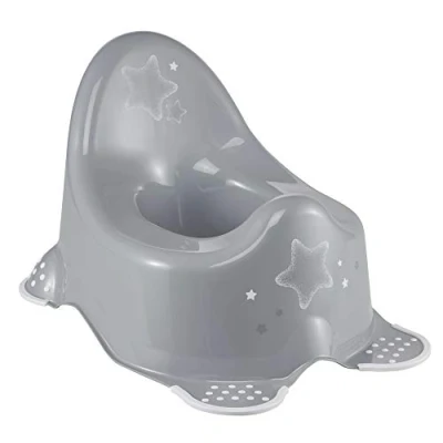 Image of keeeper Stars Baby Potty, From 18 Months to 3 Years, Anti Slip Design, Adam, Grey