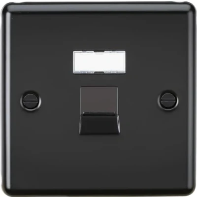 Image of Knightsbridge UTP CAT5e RJ45 Network Outlet Matt Black