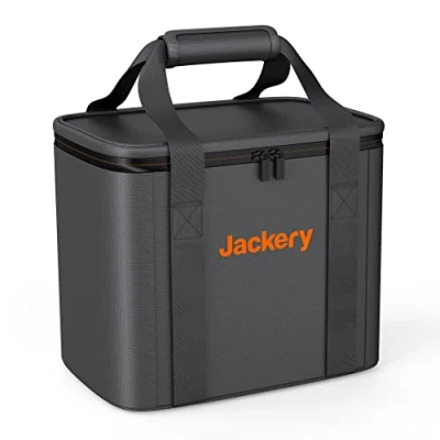 Image of JACKERY Explorer Power Station Carry Case Grey &amp; Orange, Orange,Silver/Grey