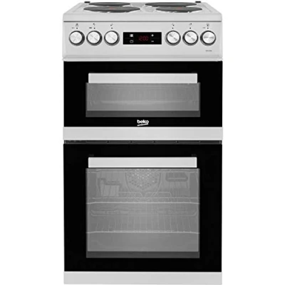 Image of Beko KDV555AS 50cm Electric Cooker with Solid Plate Hob Silver A/A Rated