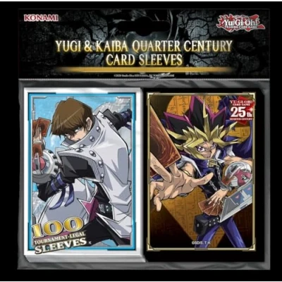 Image of Yu Gi Oh! 4012927165775 YGO Yugi &amp; Kaiba Quarter Century Card Sleeves(100)