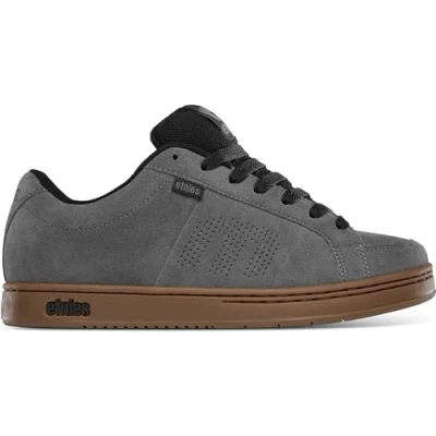 Image of Etnies Kingpin Skate shoes, Size: 6, Grey/black/gum Leather and textile