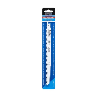 Image of Blue Spot Tools HCS Reciprocating Bow Saw Blade 240mm x 5 TPI Pack of