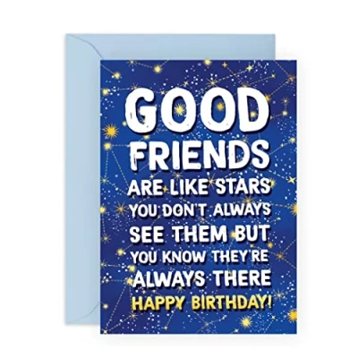 Image of Central 23 Bestie Birthday Card Friend Female Male Best Gifts For Men And Women Comes With Fun Stickers