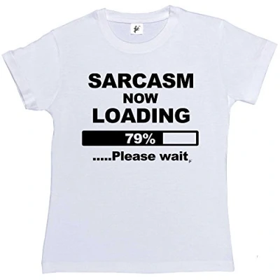Image of Fancy A Snuggle Sarcasm Now Loading Womens Boyfriend Fit T Shirt White Small