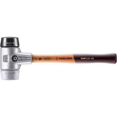 Image of Halder 3123060 &quot;Simplex&quot; Rubber/TPE Mid Soft Face Mallet, Multi Colour, 60 mm