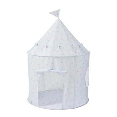 Image of 3 Sprouts Kids Play Tent Sustainable Recycled Fabric Fun Spacious Childs Playhouse for Indoor Games Boys &amp; Girls Durable Fort Pop Up House Toddlers Children Age 10 Blueberry Mist