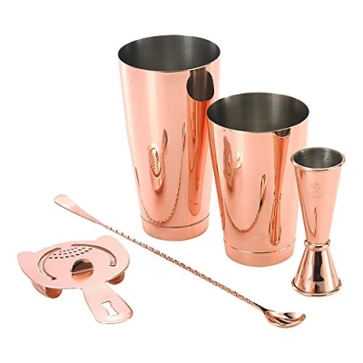 Image of Barfly M37101CP Cocktail Set, 5 Piece Basics, Copper