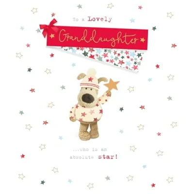 Image of Boofle to A Lovely Granddaughter Christmas Greeting Card Cute Xmas Cards 742393