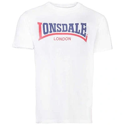 Image of Lonsdale Men&#039;s Two Tone T Shirt White, XX Large