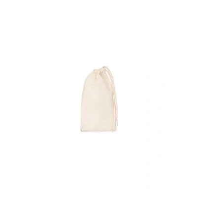 Image of Bronta Mill Plain Natural 100% Cotton Drawstring Stuff Bags Eco Friendly Storage Pouch Beige XS 20cm x 14cm