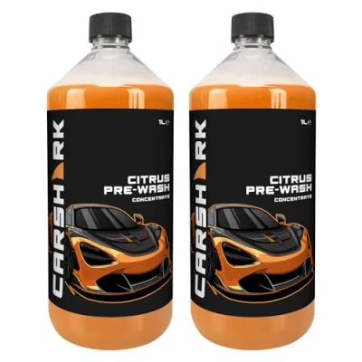 Image of CARSHARK Citrus Pre Wash Concentrate, 2 x 1L, Removes Dirt &amp; Grime, Leaves Vehicle Clean