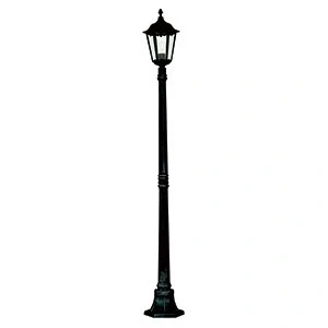 Image of Alex Cast Aluminium Black Finish Outdoor Post Lamp, 82508BK