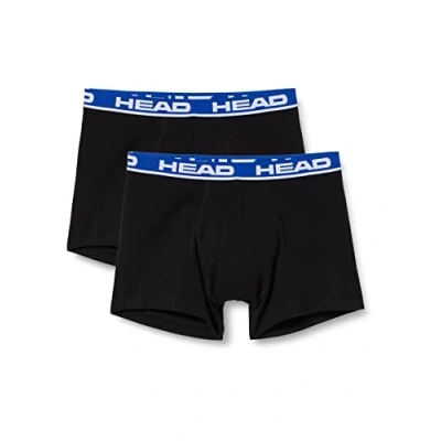 Image of HEAD Men&#039;s BOXER, Black/Blue, M (pack of 2)