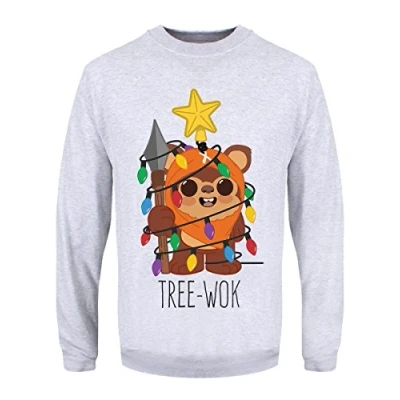 Image of Men&#039;s Tree Wok Grey Christmas Jumper