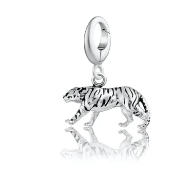 Image of Lily Charmed 925 Sterling Silver Tiger Charm