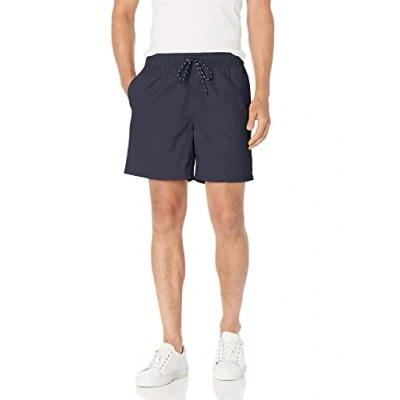 Image of Amazon Essentials Men&#039;s 6 Inch Inseam Drawstring Shorts, Navy, S