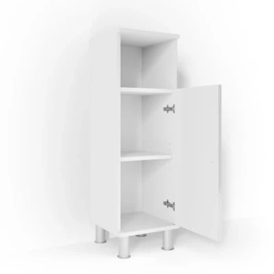 Image of Vicco Midi cabinet Fynn, White High Gloss, 30 x 95 cm