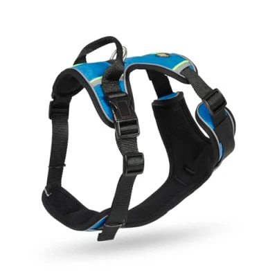 Image of Petface Outdoor Paws Adventure Dog Harness, Blue, Large (Pack of 1)