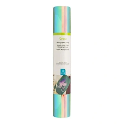 Image of Cricut Holographic Vinyl Neon Riot 61cm (24&quot;) 3 x Self Adhesive Sheets For use with all Cutting Machines