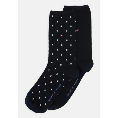 Image of Tommy Hilfiger Women 2 PACK Socks, Women&#039;s, Size: 6 8, Midnight blue