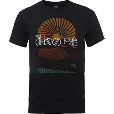 Image of Rockoff Trade Men&#039;s the Doors Daybreak T Shirt, Black (Black Black), Large
