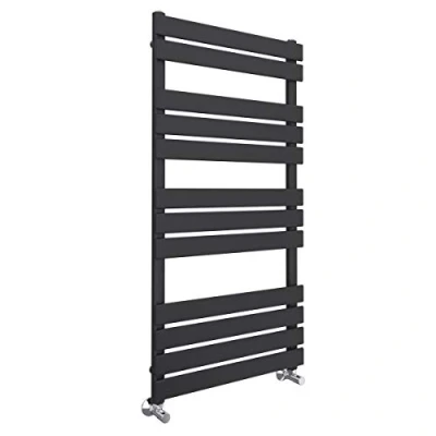 Image of Warmehaus Minimalist Bathroom Flat Panel Heated Towel Rail Radiator Sand Grey 1200x600mm Modern Central Heating Space Saving Radiators Perfect for Bathrooms