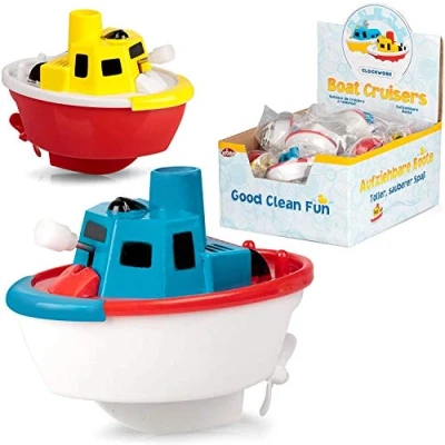 Image of Tobar 37539 CLOCKWORK BOAT CRUISERS, Multiple Colours