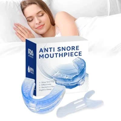 Image of Anti Snoring Devices Snore Mouth Guard Sleep Apnea Mouthpiece Mandibular Advancement Device for Protecting Teeth and Reducing Women Men