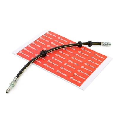 Image of 440019018523 Brake Hose BREMBO T 85 020 490mm F10X1 VOLKSWAGEN: GOLF 3, Polo III Hatchback, Corrado, SEAT: Ibiza 2, Córdoba I Saloon, Arosa