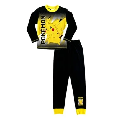 Image of Pokémon Boys Pokemon Pyjamas Gamer Gaming Pjs (Pokemon Pikachu, 11 12 Years)