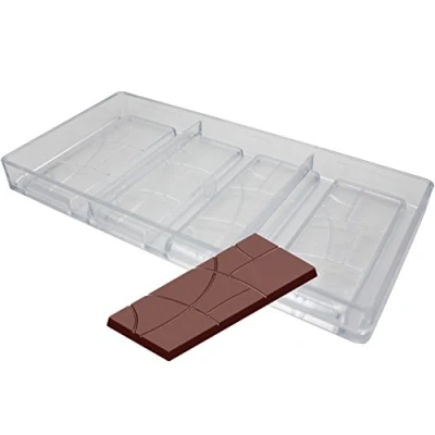 Image of Goldbaking Plain Bar Chocolate Mold Polycarbonate Candy Fancy Bars PC Mould