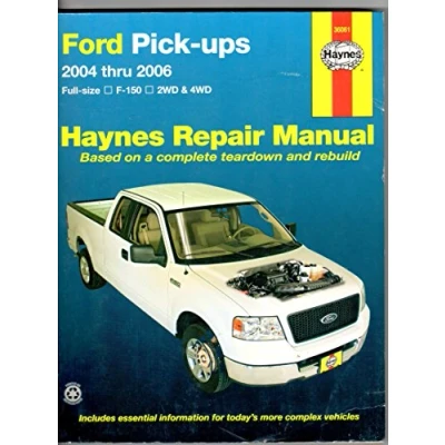 Image of Ford petrol pick ups F 150 2WD &amp; 4WD (04 14) Haynes Repair Manual (Paperback)