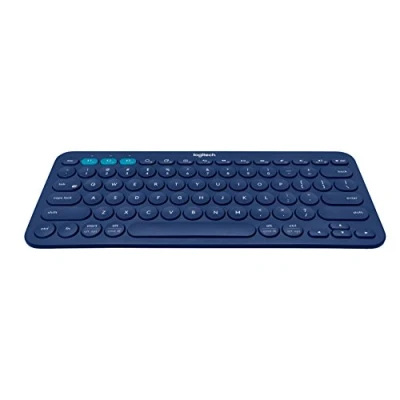 Image of Logitech K380 Wireless Multi Device Keyboard, QWERTY Italian Layout Blue
