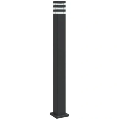 Image of vidaXL Outdoor Floor Lamp Black 110 cm Aluminium