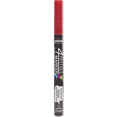 Image of Pebeo 4 Artist Markers, Metal, Red, 0.1 x 1.32 cm
