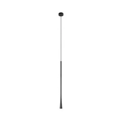 Image of Trikala LED Slim Ceiling Pendant Light 7W Aluminium 3000K Black