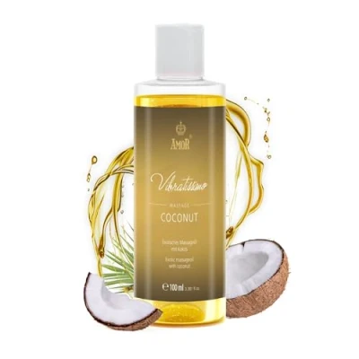 Image of Vibratissimo “Coconut Exotic Massage Oil with Coconut, Love Oil, Erotic 100 ml
