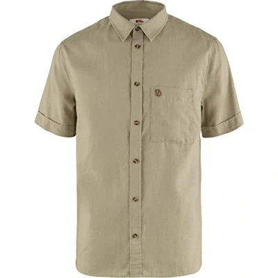 Image of FJALLRAVEN F87039 195 Övik Travel Shirt SS M Sand Stone S