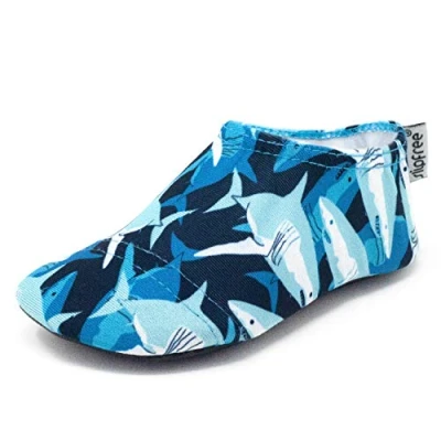 Image of Slipfree Non Slip Shoes for Girls and Boys. Light, Soft Comfortable, Unisex Kids Beach Water with Protective Sole, Ideal Holiday, Sports Home. Jack, Age 9 18 Months