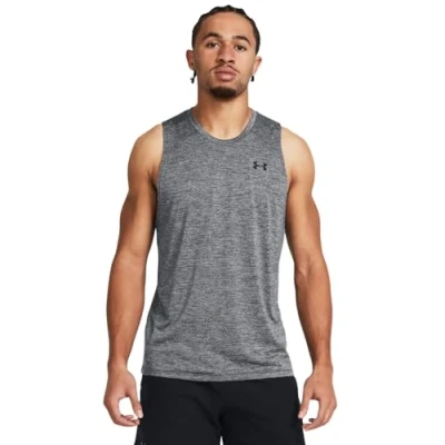 Image of Under Armour Mens UA Tech Tank Top, Lightweight Sports Top for Men, Men&#039;s Sleeveless Running