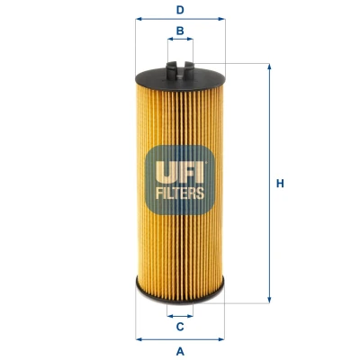 Image of 233900L010, 233900L041 Fuel Filter UFI 26.045.00 Insert MITSUBISHI: L200 / Triton V Pickup, ISUZU: D Max II TOYOTA: HILUX 3 Pick up
