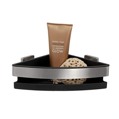 Image of Tiger Dock Shower Basket, Stainless Steel Brushed, 22 x 8 cm
