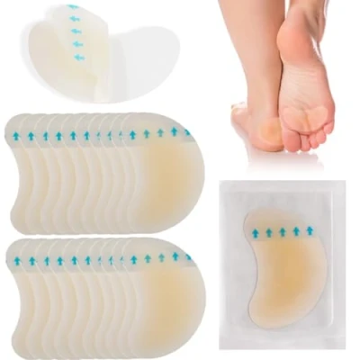 Image of 20 Pack Blister Plasters Bandages Invisible Hydrocolloid Cushion Gel Guard Pads Waterproof for Heel and Skin, Faster Healing Wound